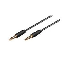 Kabelis MicroConnect 3,5 mm lizdas – 3,5 mm 3 m juoda lizdas (IPOD013)