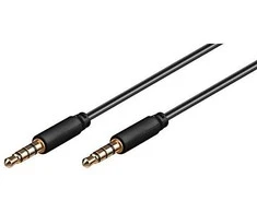 Kabelis MicroConnect Jack 3,5mm - Jack 3,5mm 2m juoda (IPOD016)