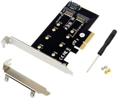 Kontrolierius MicroConnect PCie x4 M.2 B &amp; M Raktas NVME