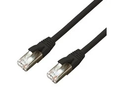 MicroConnect CAT6A S/FTP 1.5m Juodas LSZH
