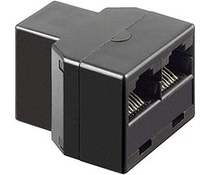 Adapteris AV MicroConnect RJ45 Ethernet Y adapteris RJ45