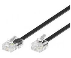 MicroConnect RJ-11 / RJ-45 (M / M) 6m Juoda (MK456S)