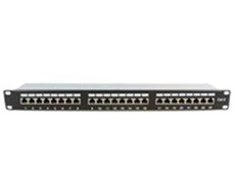 MicroConnect 19 FTP. 6 patch panel 24 port Krone IDC, Juodas color, PP-007