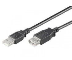 MicroConnect USB kabelis USB-A – USB-A 0,3 m juodas (USBAAF03B)
