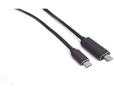 USB kabelis MicroConnect USB-C - mini vaizduoklis Uostas 1 m Juodas (USB3.1CMDP1)