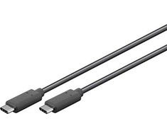 USB kabelis MicroConnect USB-C - USB-C 0,5 m Juodas (USB3.2CC0.5)