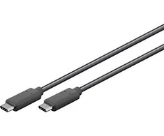 USB kabelis MicroConnect USB-C - USB-C 0,5 m Juodas (USB3.2CC0.5)