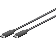 USB kabelis MicroConnect USB-C - USB-C 1 m juodas (USB3.2CC1)