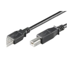USB kabelis MicroConnect USB-A - USB-B 0,5 m Juodas (USBAB05B)