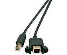 USB kabelis MicroConnect USB-B - USB-B 1,8 m žalias (USBABF1PANEL2)