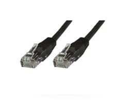 MicroConnect U / UTP CAT5E 0,3M Juodas PVC (UTP5003S)