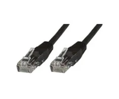 MicroConnect Patchcord U / UTP, CAT6, 0.5m Juoda, 10 vienetų (V-UTP6005SVP)