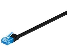 MicroConnect RJ-45 / RJ-45 cat.6a U / UTP Juodas 3m (V-UTP6A03S-FLAT)