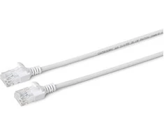 MicroConnect U/UTP CAT6A Slim 7,5M baltas