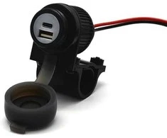 Albrecht Albrecht Duo USB A+C Steckdose Motorrad 12/24V
