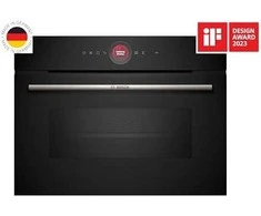 Bosch | Kompaktiška orkaitė su mikrobangų krosnelės funkcija | CMG7241B1 | Hidrolizė | Juodas