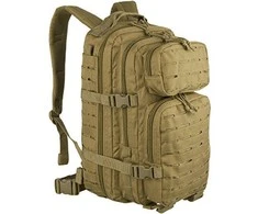 Kuprinė Mil-tec Assault lazerinis Cut SM, coyote, smelio spalvos,20L