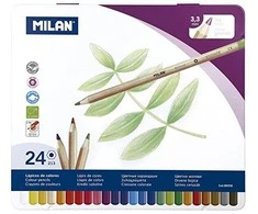 *Pieštukai 24sp 3.5mm met.dėž 80058 MILAN/6