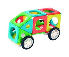 Millennium Magnets Cars, 8 Dreiecke, 12 Quadrate, 2 Räders.