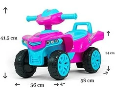 Paspiriama mašinėlė Milly Mally Monster Pink, rožinė
