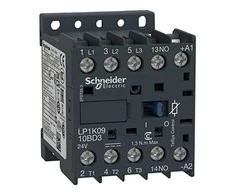 Schneider Electric Kontaktorius 3P K AC3-9A 24VDC SP.1NO MED LP1K0910BD3