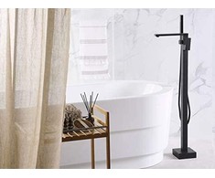 Vonios baterija Beliani Della freeststanding juodas (229635)