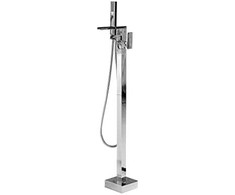 Vonios baterija Beliani Boyoma freestanding nerūdijančio plieno (229565)