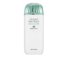 "Missha" apsauginis veido pienelis nuo saulės SPF 50 Sun (All Around Safe Block Essence Sun Milk) 70 ml