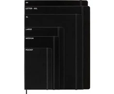 Moleskine Srl Užrašų knygutė Moleskine Classic 19x25cm, baltais lapais, kietu viršeliu, juodos spalvos
