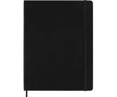 Moleskine srl Užrašų knygutė Moleskine Classic 19x25cm, baltais lapais, kietu viršeliu, juodos spalvos