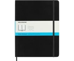 *Užrašų knygutė Moleskine 19x25cm, taškuotais lapais, minkštu viršeliu, juodos spalvos