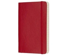 Moleskine srl *Užrašų knygutė Moleskine Classic 9x14cm, linijomis, minkštu viršeliu, raudonos spalvos