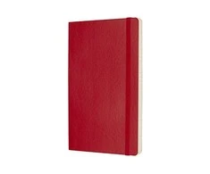 Moleskine Srl Užrašų knygutė Moleskine Classic 13x21cm, linijomis, minkštu viršeliu, raudonos spalvos