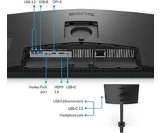 BENQ PD2706UA 27inch 4K IPS P3 Ekranas HDR 400 SRGB REC709 HDMI/DP/USB 3.2/USB-C PD90W Designer monitorius