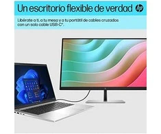Hewlett Packard (HP) HP E27k G5 4K įkrovimo monitorius – 27 colių 3840x2160 UHD 350 nitų 60 Hz AG, IPS, USB-C(65W/15W)/HDMI/DisplayPort, 3x USB-A, garsiakalbiai, aukštis RJ-45 reguliuojamas / pakreiptas / pasukamas / pasukamas, 3 metai