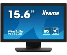 Monitorius IIYAMA T1634MC-B1S 15,6" PCAP be rėmelio priekinis 10P Touch 1920x1080 VGA DisplayPort