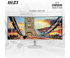 MSI PRO MP341CQWDE 86 cm (34") VA UWQHD 4 ms 100 Hz monitorius