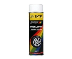 Ratlankių dažai WHEEL SPRAY balti 500ml, Motip