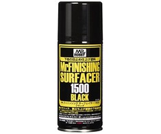 Mr Hobby Mr.Hobby Finishing Surfacer 1500 juodas gruntas, 170 ml balionėlis (B-526)