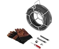 Stūmoklis, atblokatorius, spiralė, elektrinis vamzdžių valiklis, 390W, sk. 30 - 100 mm MSW-DRAIN CLEAN 2.3E