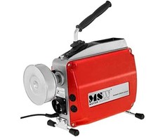 Elektrinio vamzdžių valymo stūmoklio mašinos sk. 20–150 mm MSW POWER DRAIN CLEAN 2.3E + priedai