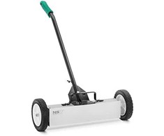 MSW Magnetinė šluota nagų drožlių rinkimui ant ratukų, plotis 45 cm