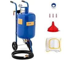 MSW Mobilus sifoninis smėlio pūtiklis su slėgio reguliavimu 60-125 psi, 40 l