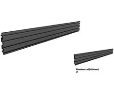 Laikiklis Multibrackets M PRO SERIES - SINGLE SCREEN RAIL 100CM Juodas