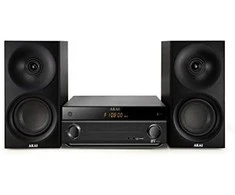 AKAI AM-301B sistema 40W (2x20W) CD MP3 BT USB FM 40 išankstinių stočių AUX RCA, juodas