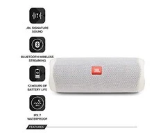 Nešiojama kolonėlė JBL Flip 5 (Balta)