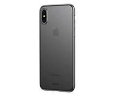 Dėklas Baseus Baseus Wing Case itin plonas dėklo dangtelis, skirtas iPhone XS Max juoda permatoma (WIAPIPH65-E01)