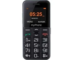 Mobilieji telefonai myPhone Sveiki lengvai Juodas- Sidabrinis