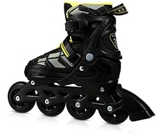 Riedučiai Nils Extreme NA11002 juodi-geltoni - PU76 mm/82A (M 35-38)