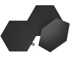 Nanoleaf | Formos Juodas Šešiakampis Išplėtimo rinkinys (3 panelės) | 42 W | WiFi